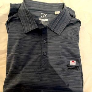 Cutter & Buck Grey/Blue Travelers Champ. Polo
